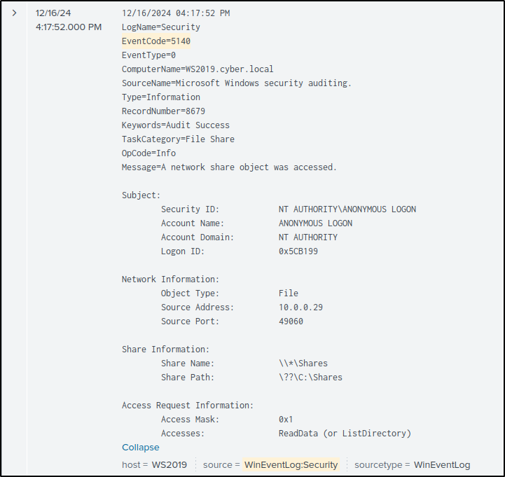DFIR-IRIS timeline construction — step 25