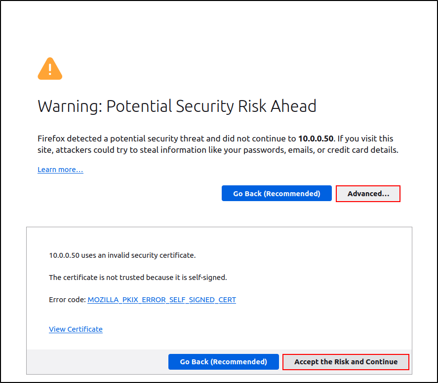 DFIR-IRIS HTTPS certificate warning