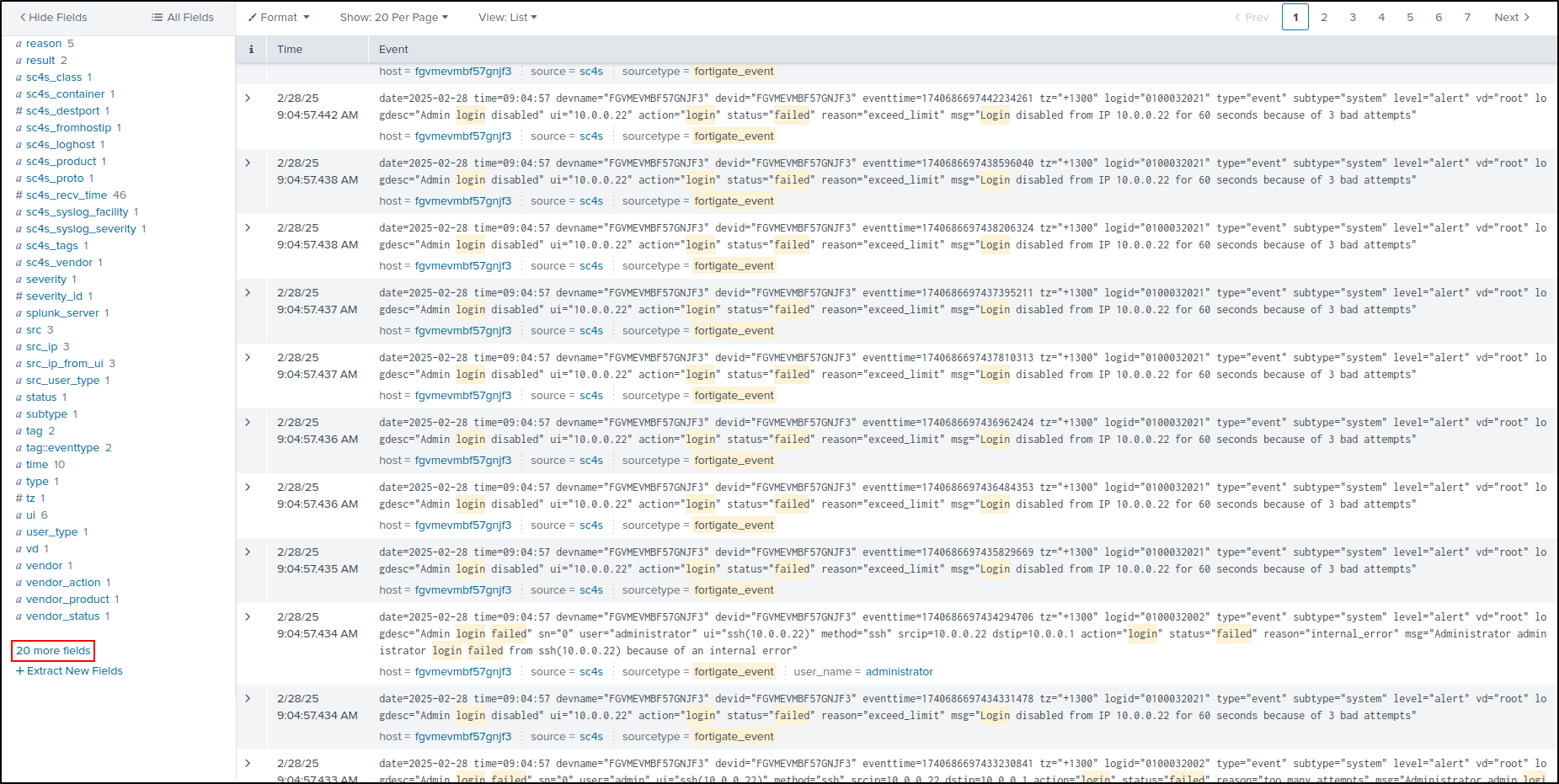 dashboards configuration step 122