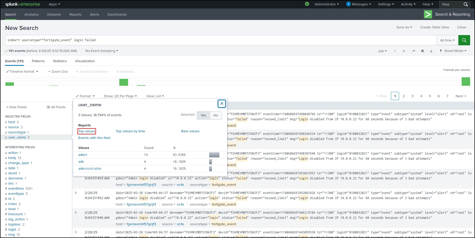 dashboards configuration step 124