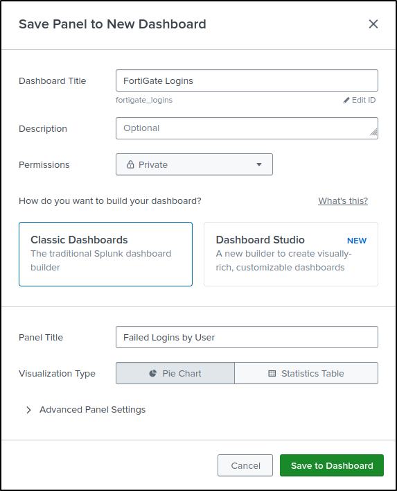 dashboards configuration step 128