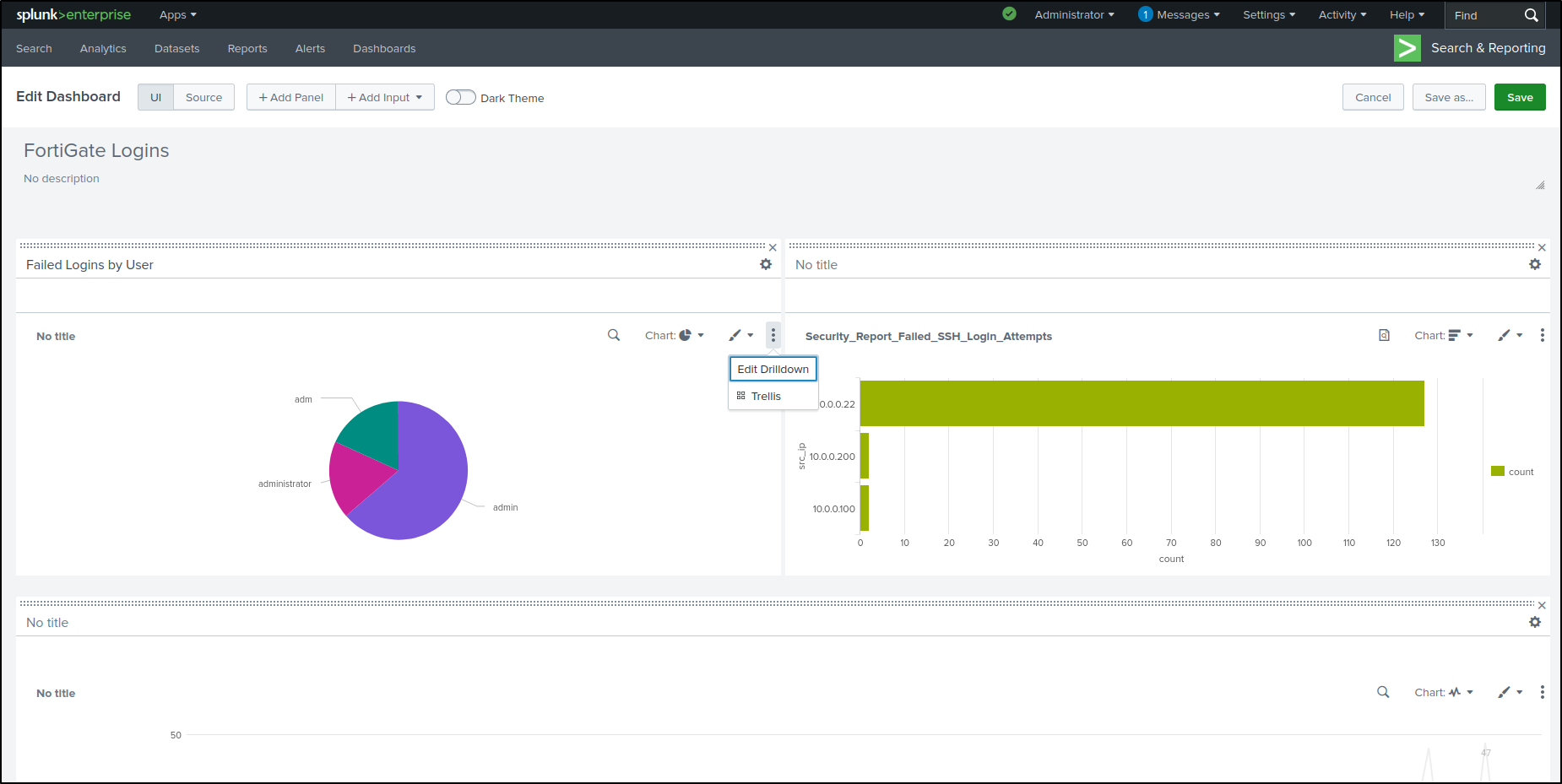 dashboards configuration step 140