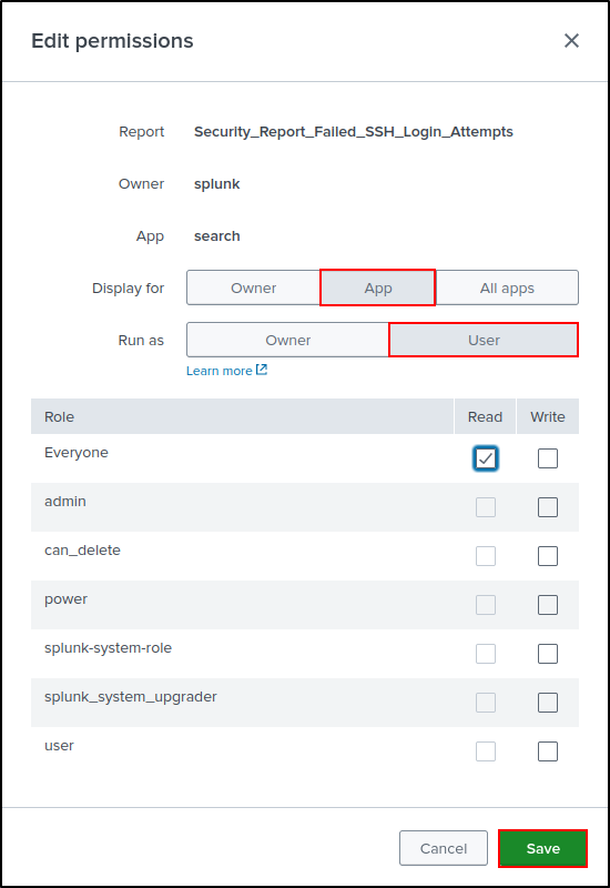 reports alerts configuration step 108