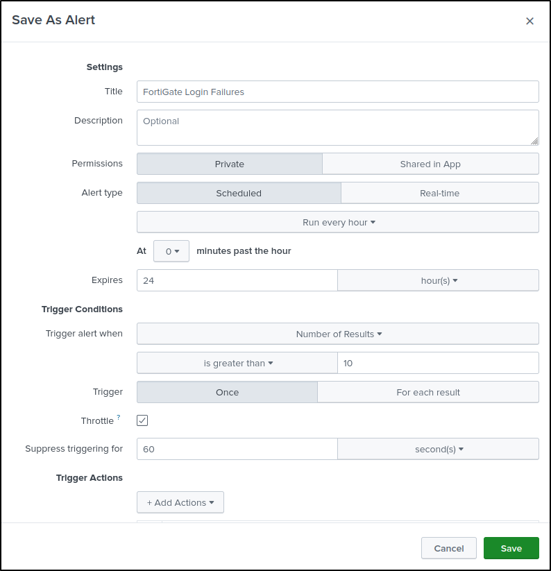 reports alerts configuration step 112