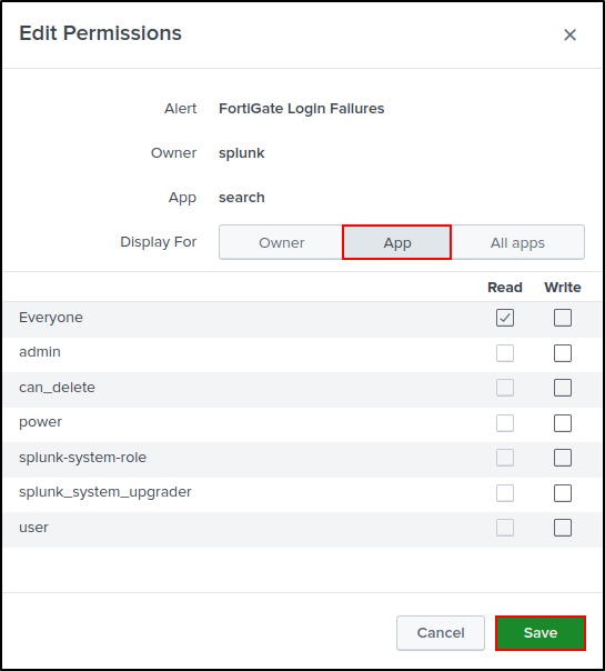 reports alerts configuration step 115
