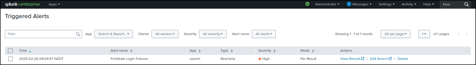 reports alerts configuration step 119
